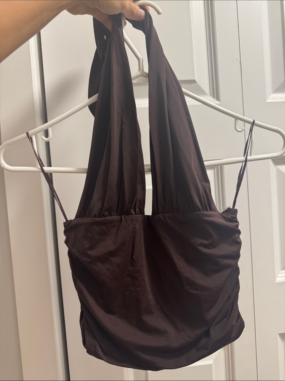 Zara Brown Halter Tank Top